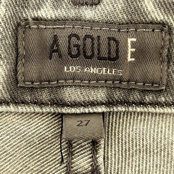 AGOLDE Jeans Womens Chloe Low Rise 27 Feel Good Gray Wash Distressed Y2K - Picture 7 of 10